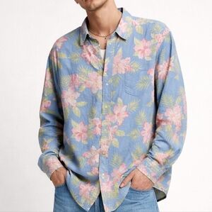 Ralph Lauren Men's Floral Aloha Button Down Long Sleeve Shirt XXL Tropical